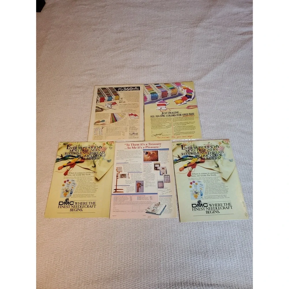 Cross Stitch &‎ Country Crafts - Lot Of 5 Vtg '86-91 Editions